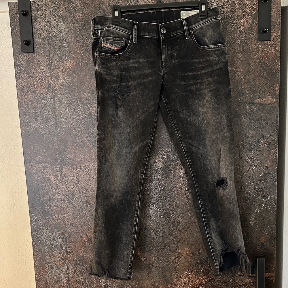 Diesel Distressed Black Jeans size 29